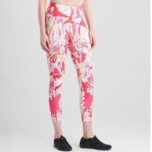 Josie Natori Solstice Printed 7/8 Leggings -pants
Pink Poppy size L